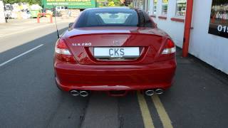 Mercedes R171 SLK280 CKS Sport Exhaust System amp Rear bumper Diffuser [upl. by Mahgem256]