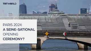 A historic first Paris 2024 ceremony along the Seine River [upl. by Nehgam]