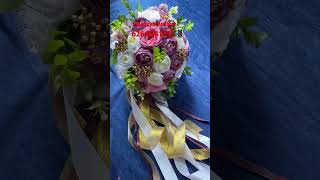 flowers organdy weddingaccessories wedding handcraftedflowers weddingdecoration [upl. by Nerrot]