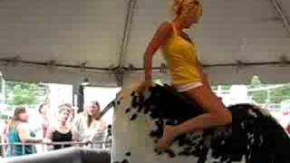 WE Fest 2008 Haylee Rides the Mechanical Bull [upl. by Oiramat]