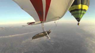 Hot Air Ballon Hang Glider Drop 26 06 2014 [upl. by Towroy]