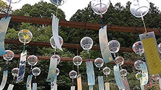 Japanese summer tradition “wind bell” 風鈴 Furin【japanese wind chimes】 [upl. by Mariam]