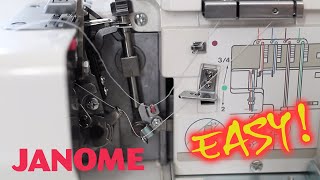 How To Easiest Method to thread an overlocker in just 5 minutes  Ryan’s Sewing Corner [upl. by Schilit]