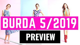 Burda 52019 Early Preview May 2019 Burdastyle [upl. by Klepac398]