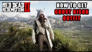 Red Dead Redemption 2  How To Get The Ghost Bison Outfit 116 Trapper Outfits Location Guide [upl. by Ynamad]