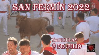 Vaquillas 8 julio 2022 San Fermín [upl. by Lleihsad]