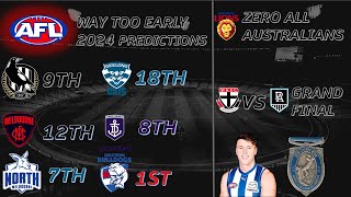 PREMIERSHIP LOOMS FOR THE BLUESCROWS  WAY TOO EARLY AFL 2024 PREDICTIONS [upl. by Abraham]