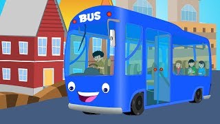 wheels on the bus with lyrics [upl. by Elleinnad]