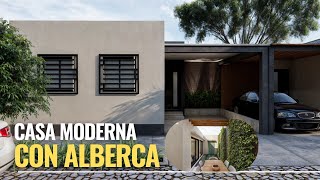 ¡Casa Moderna con Alberca y Estudio No Necesitas un Gran Espacio para Vivir con Estilo [upl. by Nika645]