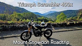 Triumph Scrambler 400x  Eryri National Park Snowdonia Road Trip [upl. by Yhpos]