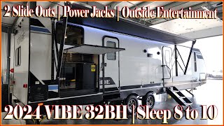 2 Bedroom Bath amp Half 2024 VIBE 32BH Bunkhouse Travel Trailer by Forestriver RVs at Couchs RV Nation [upl. by Halliday173]