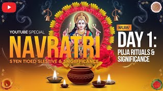 नवरात्रि के पहले दिन की पूजा विधि और महत्व  Navratri Day 1 Puja navratrispecial navratri navrati [upl. by Aret]