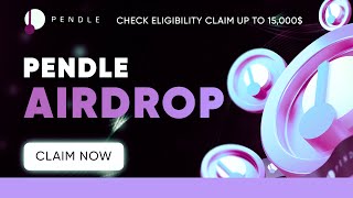 Crypto Airdrop  Pendle Airdrop 500000 worth of Pendle [upl. by Seira]