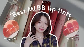 ENG Swatch amp So Sánh 8 MÀU SON TINT BÓNG ROMAND mlbb hot nhất  Da tone ấm amp da tone lạnh  Trang [upl. by Nolana]