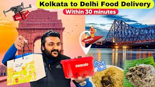 Kolkata ka Famous Biryani DELHI mein order kiya  Zomato New Feature Review Intercity food Delivery [upl. by Pugh56]