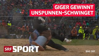 Giger gewinnt Schlussgang und wird UnspunnenSieger [upl. by Hepzi]