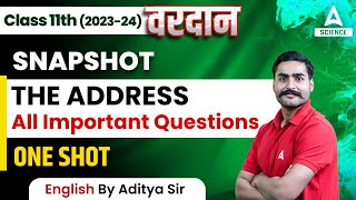 The Address Class 11 Important Questions  Class 11 English  Snapshots [upl. by Siloa]