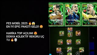 PES MOBİL 2025 EN İYİ EPİC PAKETİ GELDİ 🤩 12000 MC HARCADIK 😱 DÜNYA KOLEKTİF REKORU 🔥💀 [upl. by Loria]