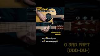 She’s Gone  Steelheart 1990 Easy Guitar Chords Tutorial with Lyrics Part 2 SHORTS REELS [upl. by Queena]