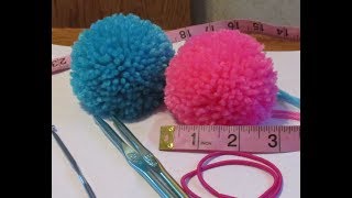 Making a 3inch PomPom using a Folded Paper [upl. by Lodie264]