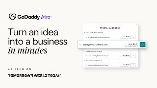 GoDaddy Airo™ Turn an idea into a business in minutes [upl. by Hermes287]