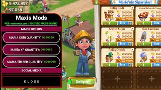 Farmville 2 Hile Mod Menu Gameplay Marie Coin amp Xp amp Timber amp 150 Points Boat amp Vip Decoration Free [upl. by Swithin]