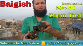 Baigish 50x50 Unboxing Review amp Zoom Test [upl. by Vacla]