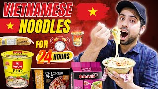 Eating Vietnamese Noodles For 24 Hours  cravingsandcaloriesvlogs [upl. by Cerelia]