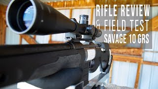 Savage 10 GRS  Rifle Review and Field Test [upl. by Ranit743]