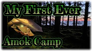 My first camp in the Amok Draumr 50 amok hammock wildcamping [upl. by Enovad]