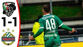 Wolfsberger AC vs SK Rapid Wien 11 All Goals and Extended Highlights [upl. by Boles]