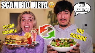 SCAMBIO LA DIETA CON LA MIA RAGAZZA PER 24 ORE MAI PIU [upl. by Yentyrb470]