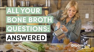 Bone Broth HowTos Recipes Health Benefits and History  Digging In with Dr Kellyann [upl. by Neall]