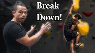 Entry Level Comp Style Bouldering Route Indepth Breakdown with rockentry [upl. by Htilil]