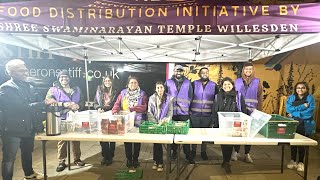 Helping Hands Food Bank  Willesden Mandir [upl. by Littman]