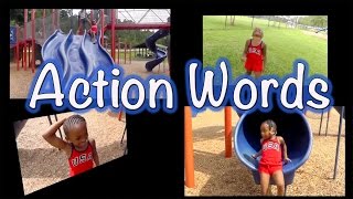 Learning Action Words  LittleStoryBug [upl. by Aihsotan326]