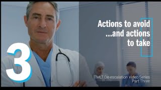 Deescalation video 3 Actions to avoidand actions to take [upl. by Eloken]