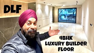 Exclusive Tour 4 BHK Luxury Builder Floor in DLF Gurgaon  Elegant Living Spaces Revealed [upl. by Stuppy]