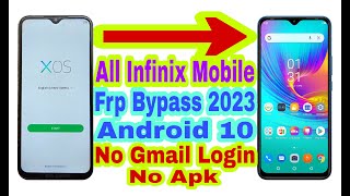 All Infinix Android 10 Frp Bypass  New Trick 2023  Without PcBypass Google Account 100 Working [upl. by Ancelin]