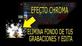 Efecto Chroma Grabación sin fondo con DroidCam  Xsplit [upl. by Anglo]