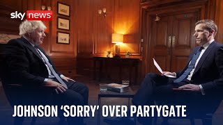 Boris Johnson of course sorry for Downing Street parties [upl. by Rehpotsihc]