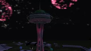 Happy New Year  Welcoming 2024 at the Virtual Seattle Space Needle [upl. by Gans824]