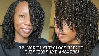 12MONTH MICROLOCS UPDATE  QampA MICROLOCS JOURNEY  FINE HAIR  TWO STRAND TWISTS [upl. by Liba]