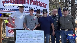 La Pine high schooler organizes successful Pickleball for Patriots fundraiser for veterans [upl. by Noirod]