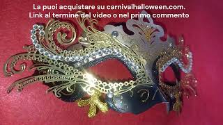 Maschera di Carnevale elegante oro e nera unisex [upl. by Scurlock]