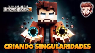 Tenho o poder em minhas mãos Produzindo mini buracos negros  Minecraft Stoneblock 3  EP 16 [upl. by Natsyrt]