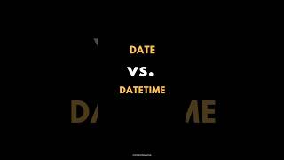 SQL DATE Vs DATETIME ✍️ [upl. by Koblick]