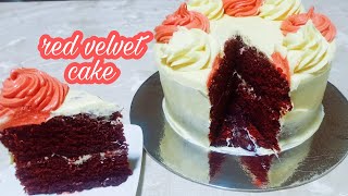 RED VELVET CAKE with cream cheese frosting [upl. by Ytte]