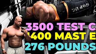 Back Day on 3500 Test C 1400 Mast E and 18iu HGH [upl. by Ladonna]