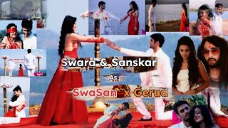 Swara x Sanskar swasan 🧡geruaa hellyshah varunkapoor vahe hellyshahofficial swaragini itv [upl. by Dnomyad]